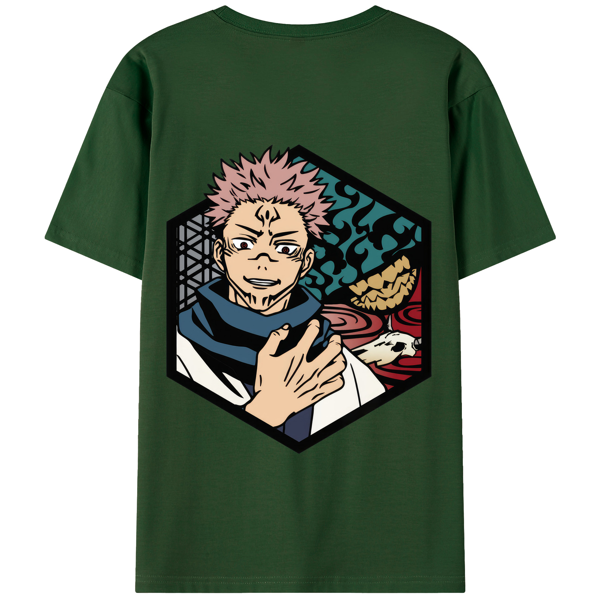 （画像用） 呪術廻戦 Jujutsu Kaisen 綿100％半袖Tシャツ（背面プリント）